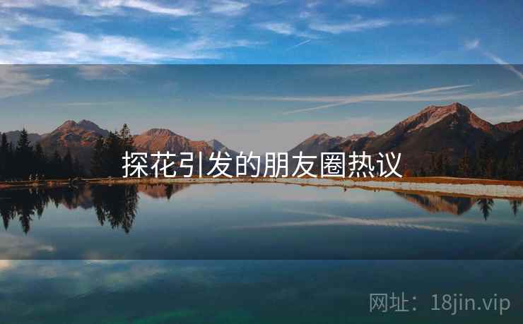 探花引发的朋友圈热议